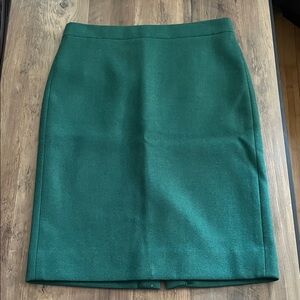 J. Crew Elegant Green Pencil Skirt